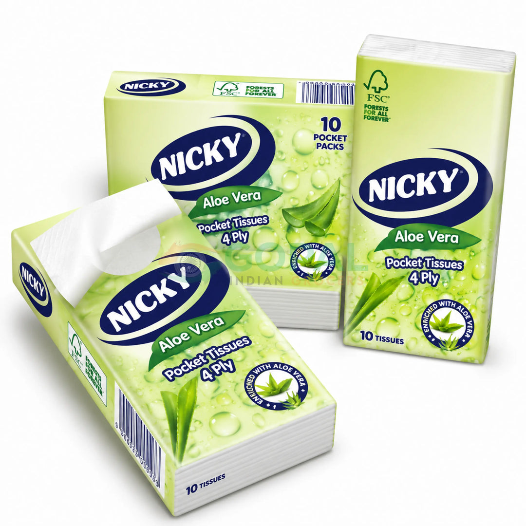 Nicky Aloe Vera Pocket Tissue Single Pack - Tissues & Napkins