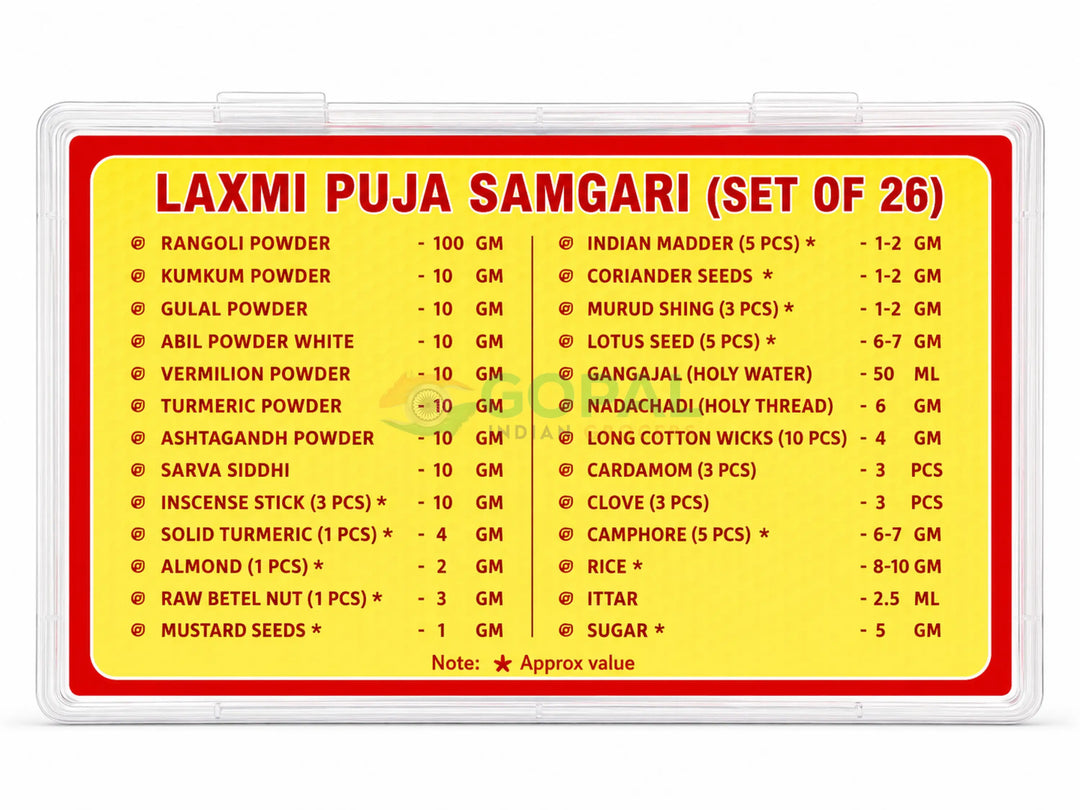One Stop Laxmi Puja Samagri ’Religious Ceremony Kit’ - Pooja Essentials