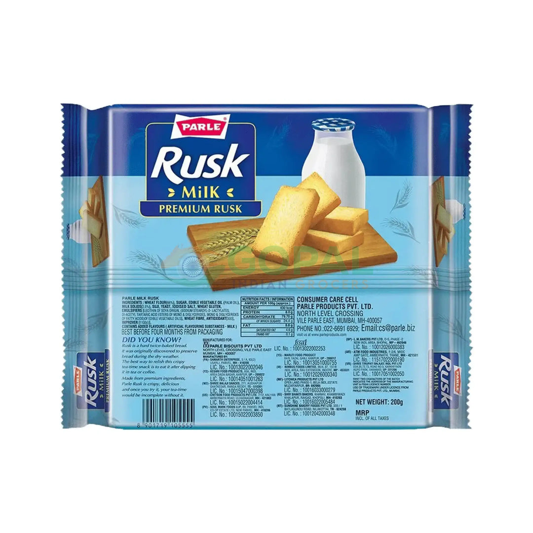 Parle Milk Rusk 200g - Khari & Rusk