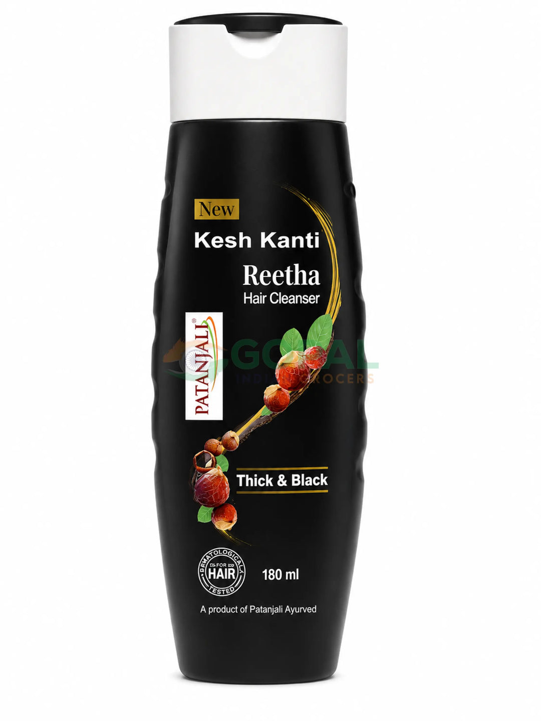 Patanjali Kesh Kanti Reetha Hair Cleanser 180ml - Hair Care