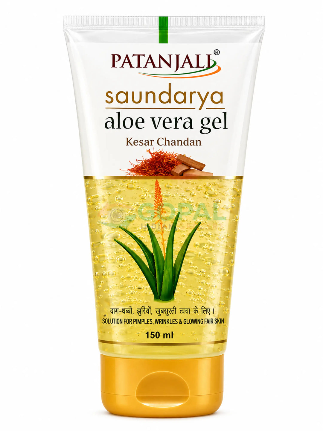Patanjali Saundarya Aloe Vera Gel Kesar Chandan 150ml - Body Care