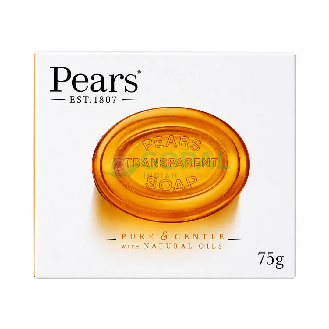 Pears Pure & Gentle Transparent Soap with Natural Oils 75g - Body Care