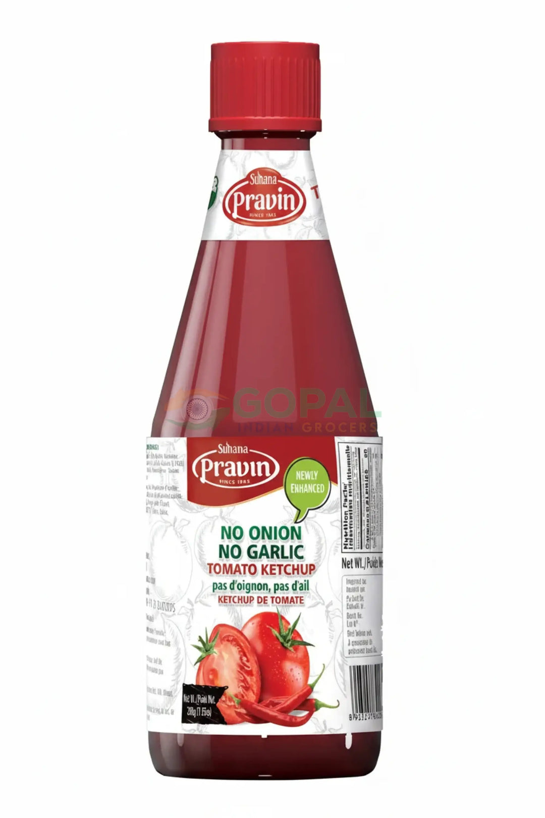 Pravin No Onion No Garlic Tomato Ketchup 500g - Sauces