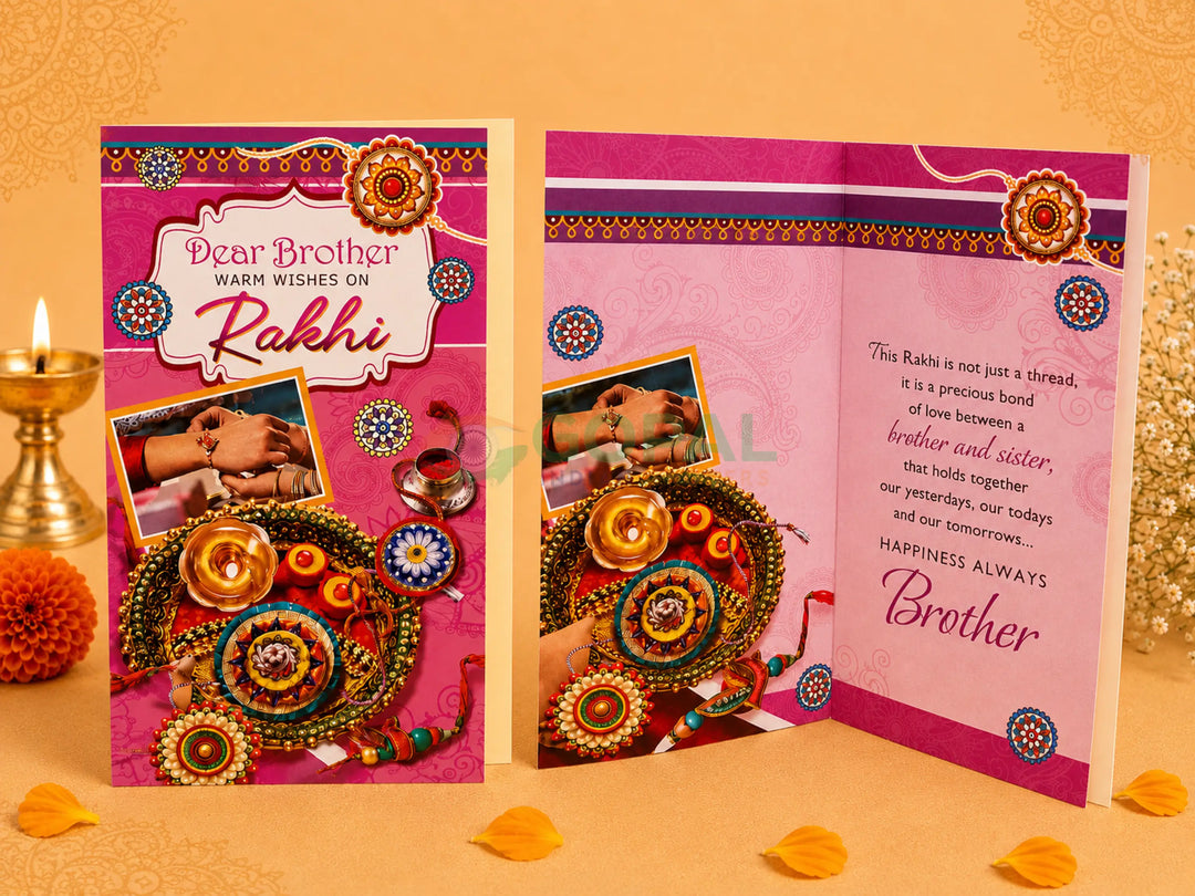 Rakhi Crads Design 1 - 16 - Festival Related Products