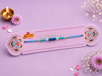 Rakhi Design 1 - 1.4 / Blue - Festival Related Products