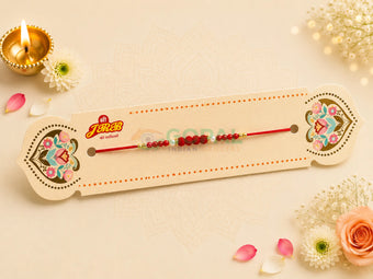 Rakhi Design 1 - 1.4 / Red - Festival Related Products