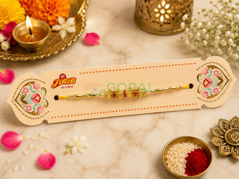 Rakhi Design 2 - 2.6 / Yellow - Festival Related Products