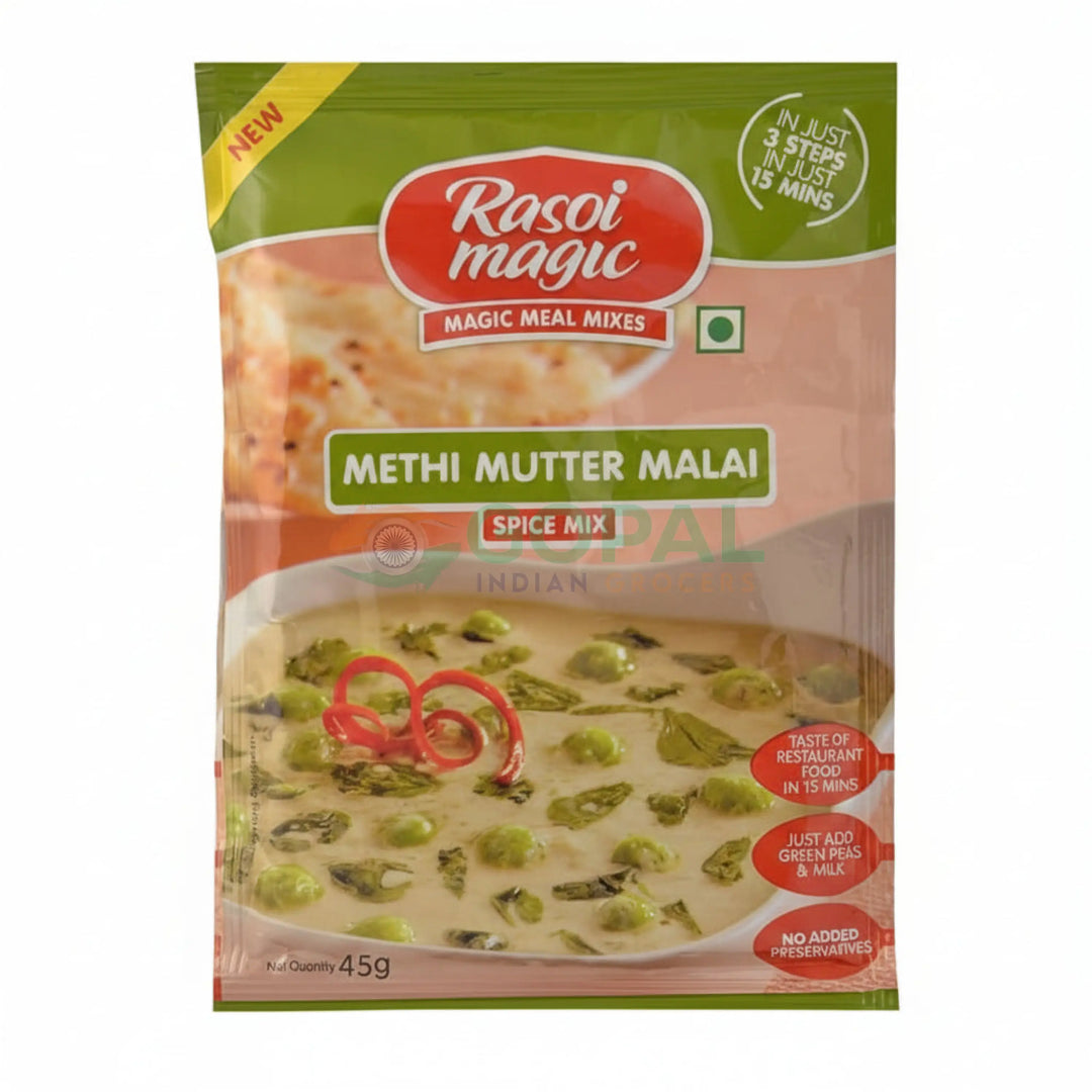 Rasoi Magic Methi Mutter Malai 45g - Ready Mixes