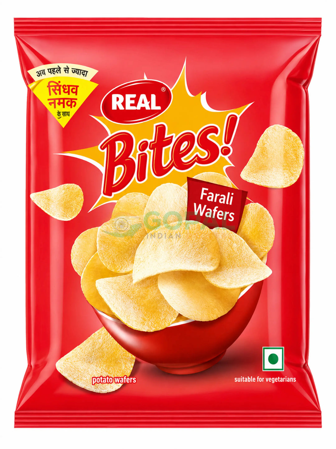Real Bites Farali Wafers 135g - Farali Snacks