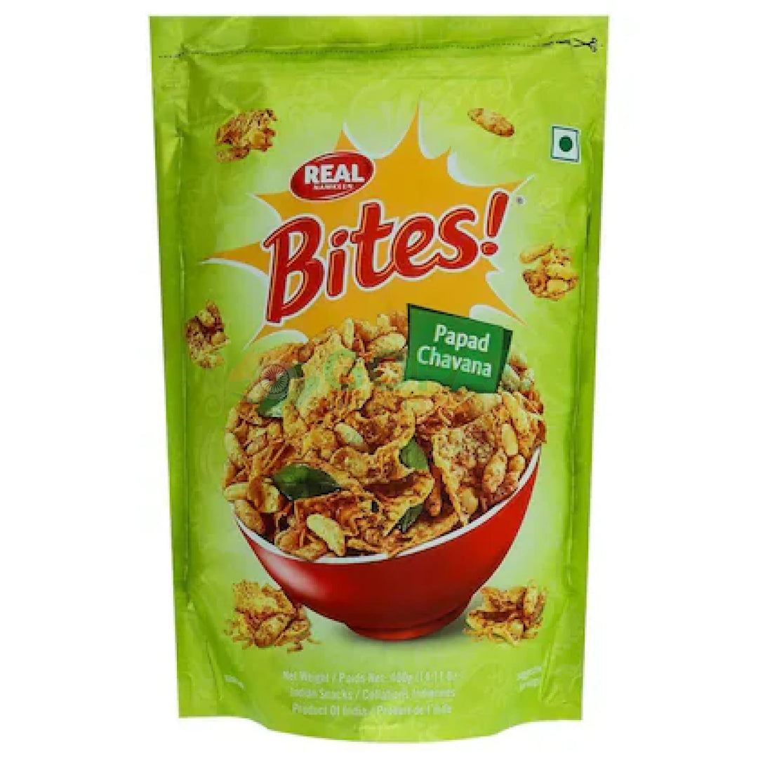Real Bites Papad Chavana 400g - Numkeen Mix