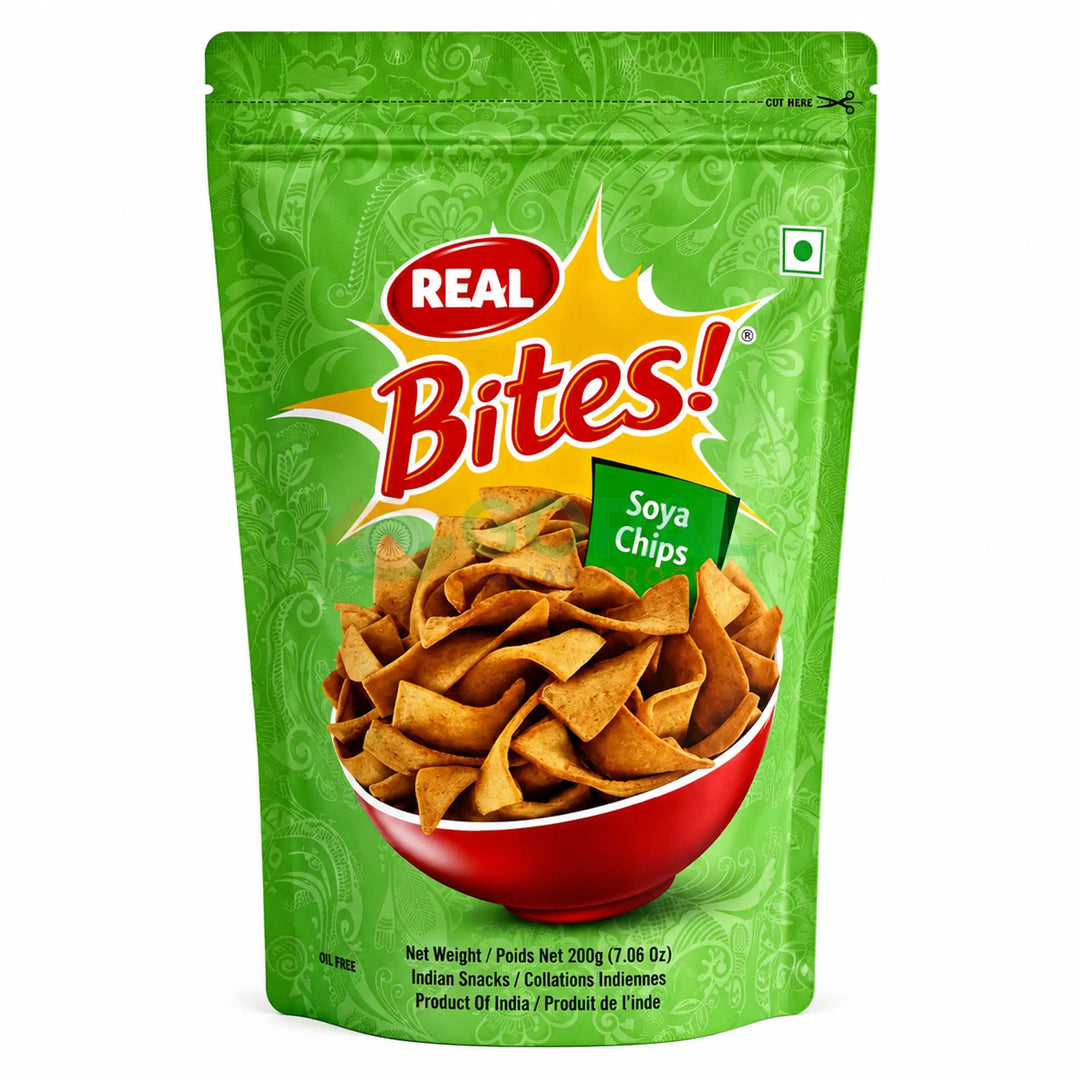 Real Bites Soya Chips 200g - Numkeen Mix