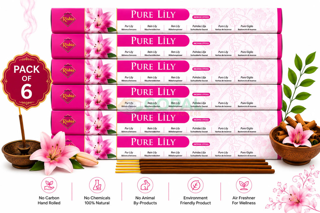 Rishta Pure Lily Incense (Pack of 6) - Incense / Dhoop