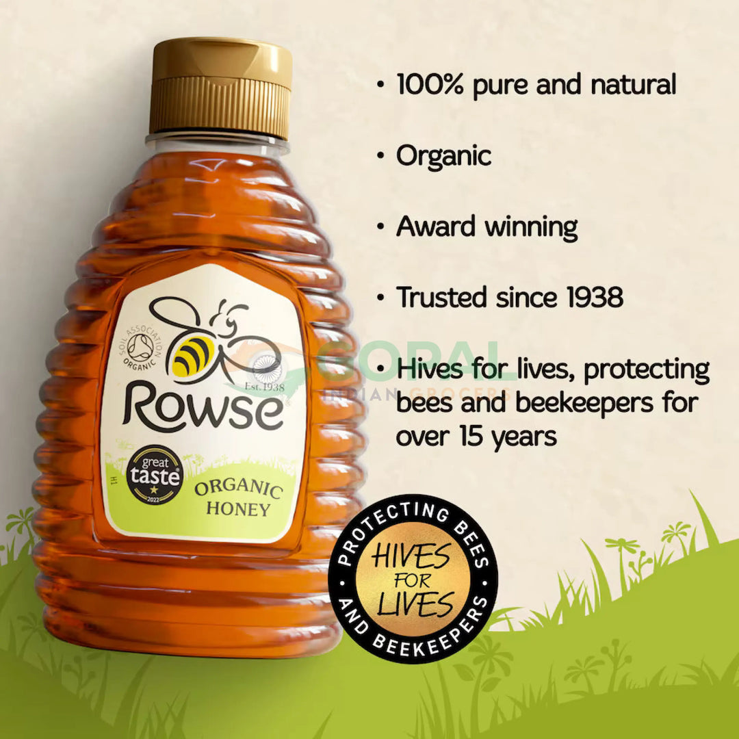 Rowse Squeezy Organic Honey 340g - Honey
