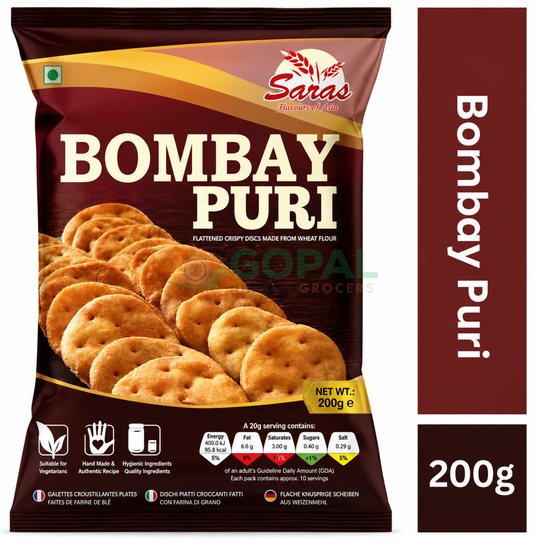 Saras Bombay Puri 200g - Chat Corner