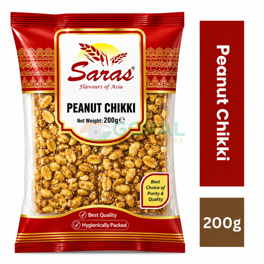 Saras Peanut Chikki 200g - Chikki