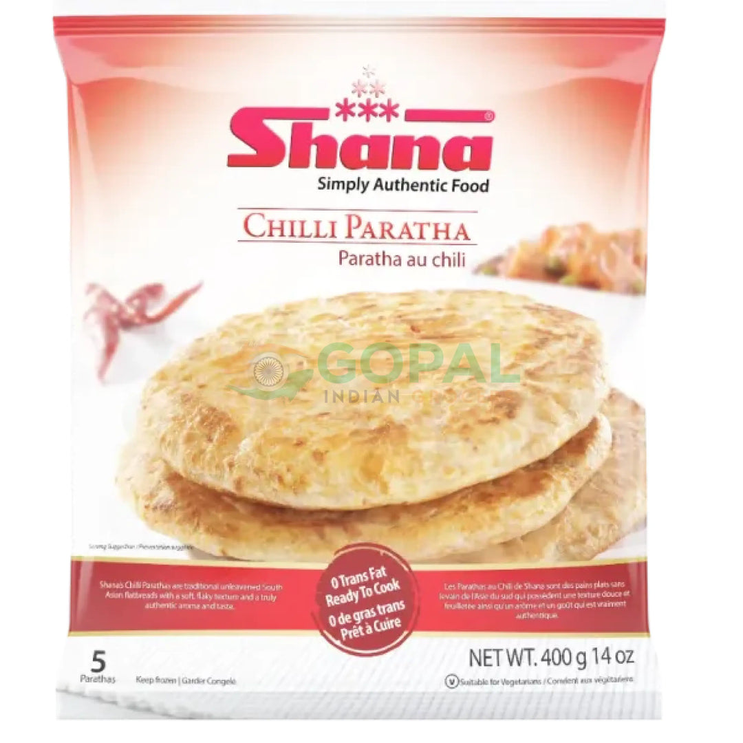 Shana Chilli Paratha 400g - Parathas Chapatties & Naan