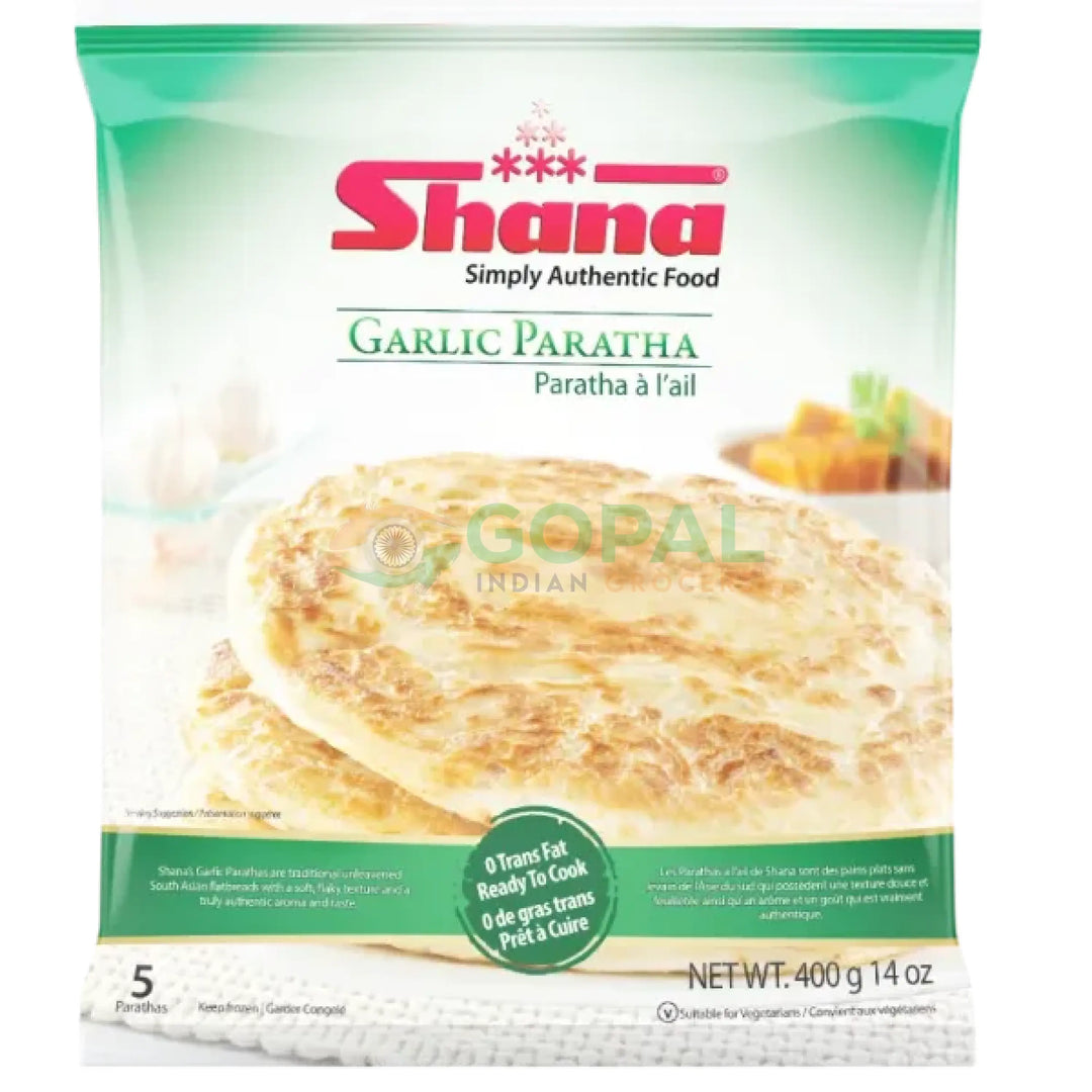 Shana Garlic Paratha 400g - Parathas Chapatties & Naan