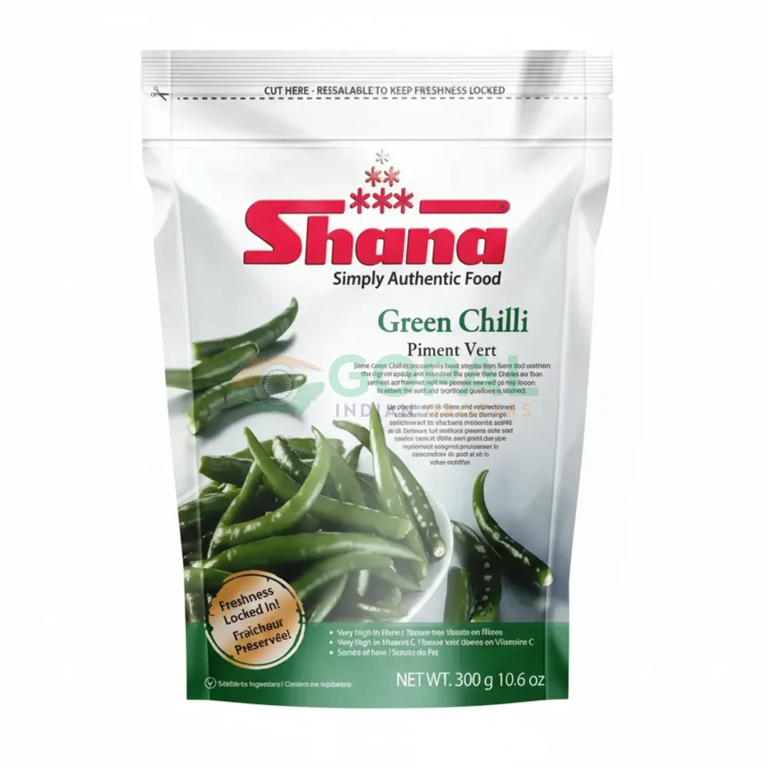 SHANA GREEN CHILLI WHOLE 300G