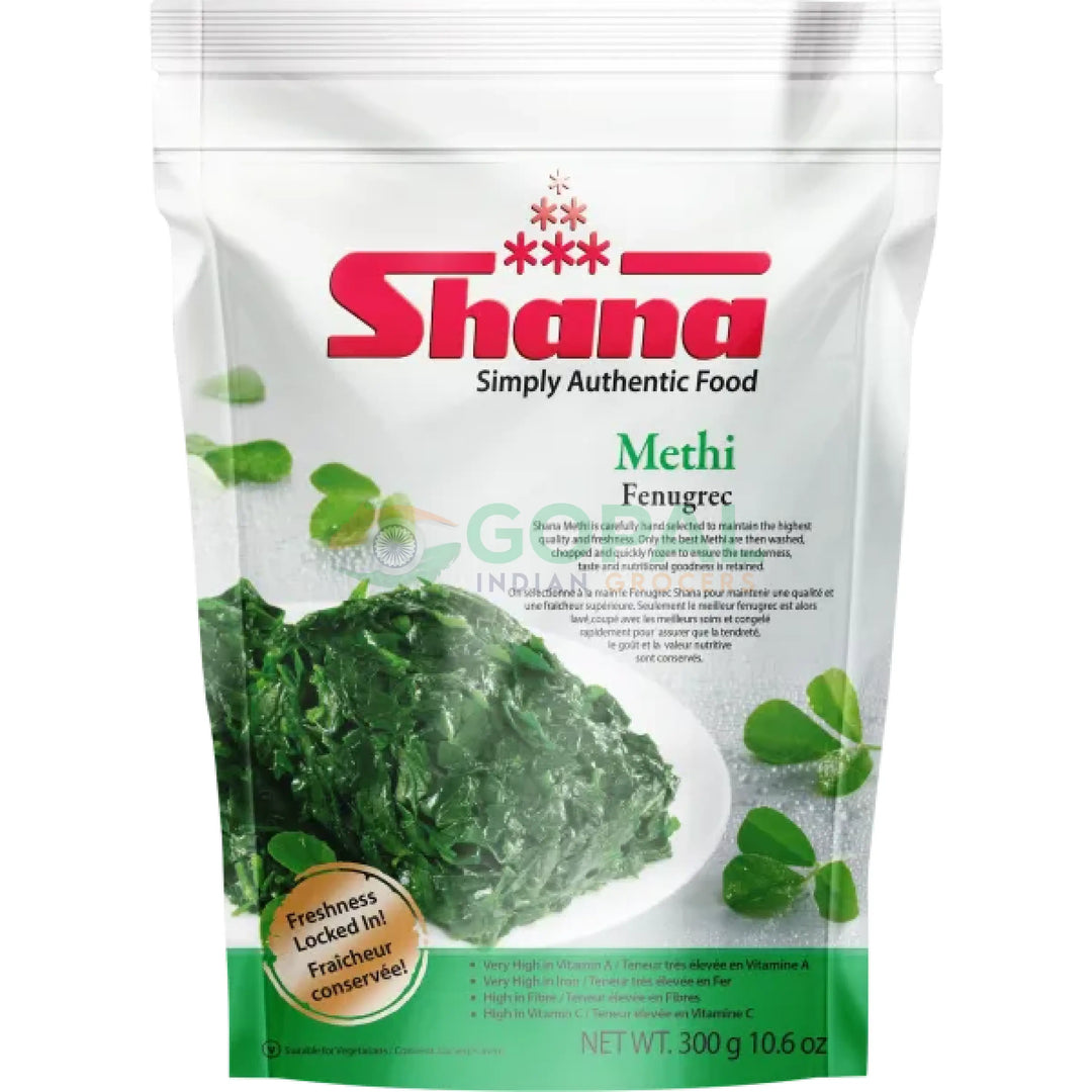 Shana Methi (Fenugreek Leaves) 300g - Frozen Fruits & Vegetables