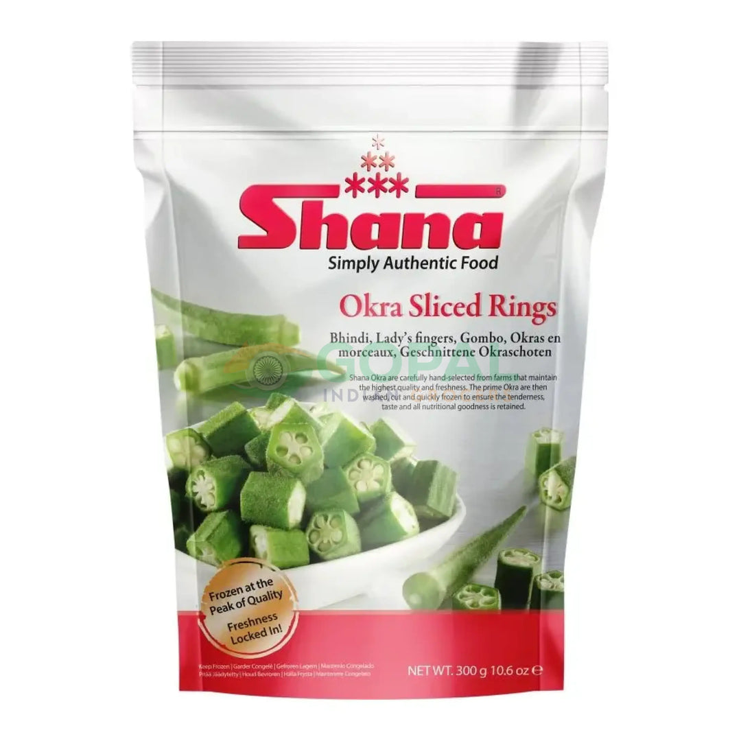 Shana Okra (Bhindi) Rings 300g - Frozen Fruits & Vegetables