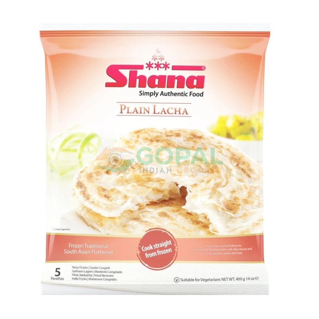 Shana Plain Lacha Paratha 400g - Parathas Chapatties & Naan