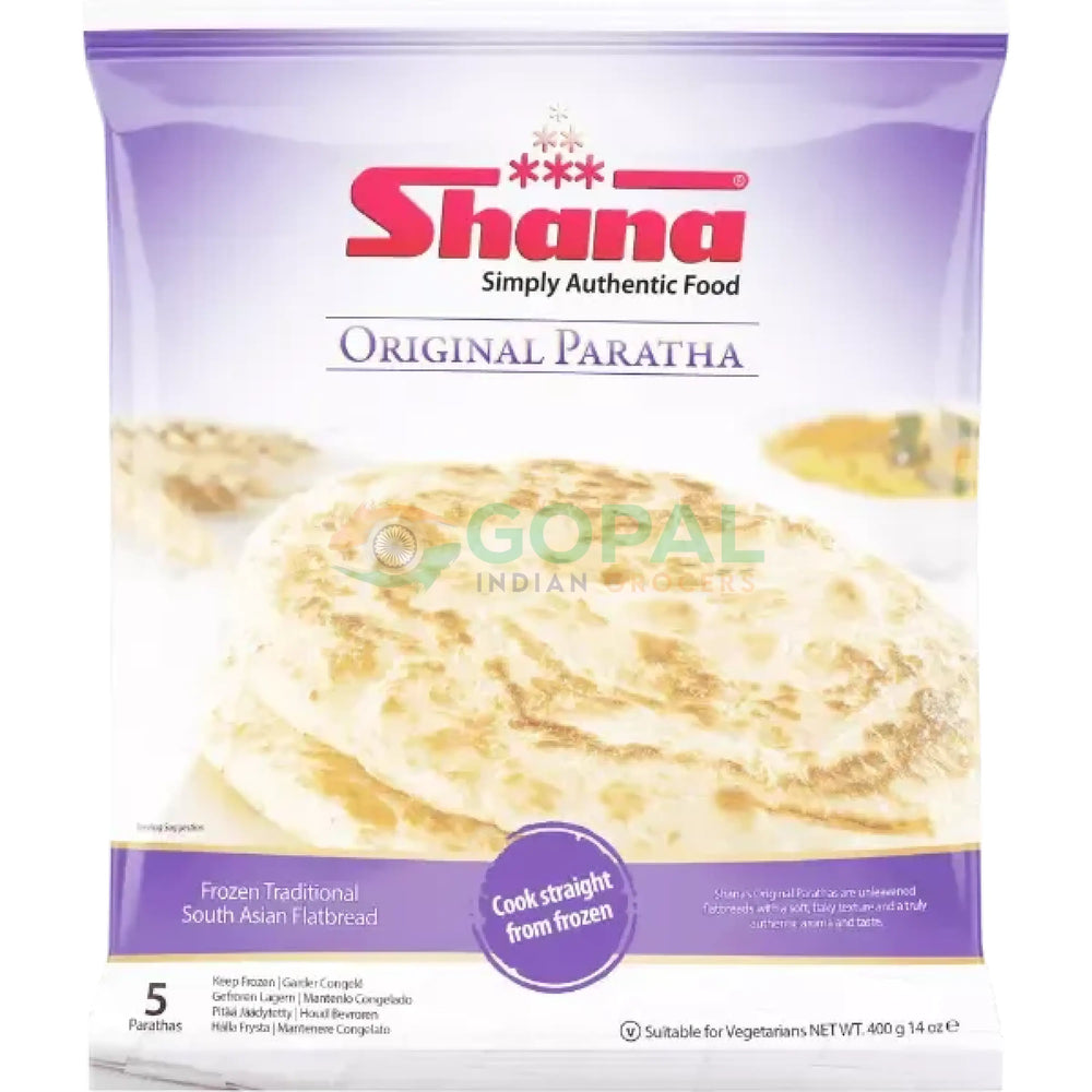 Shana Plain Original Paratha 400G - Parathas Chapatties & Naan