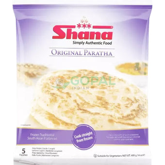 Shana Plain Original Paratha 400G - Parathas Chapatties & Naan