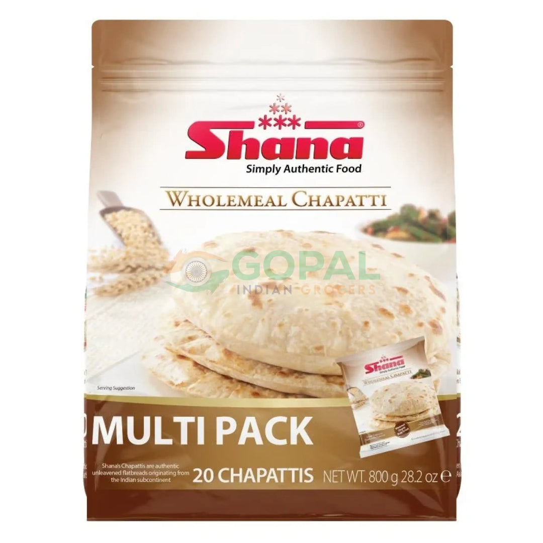 SHANA WHOLEMEAL CHAPATTI 800G