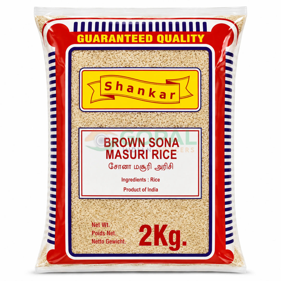 Shankar Brown Sona Masoori Rice 2Kg - Other Rices
