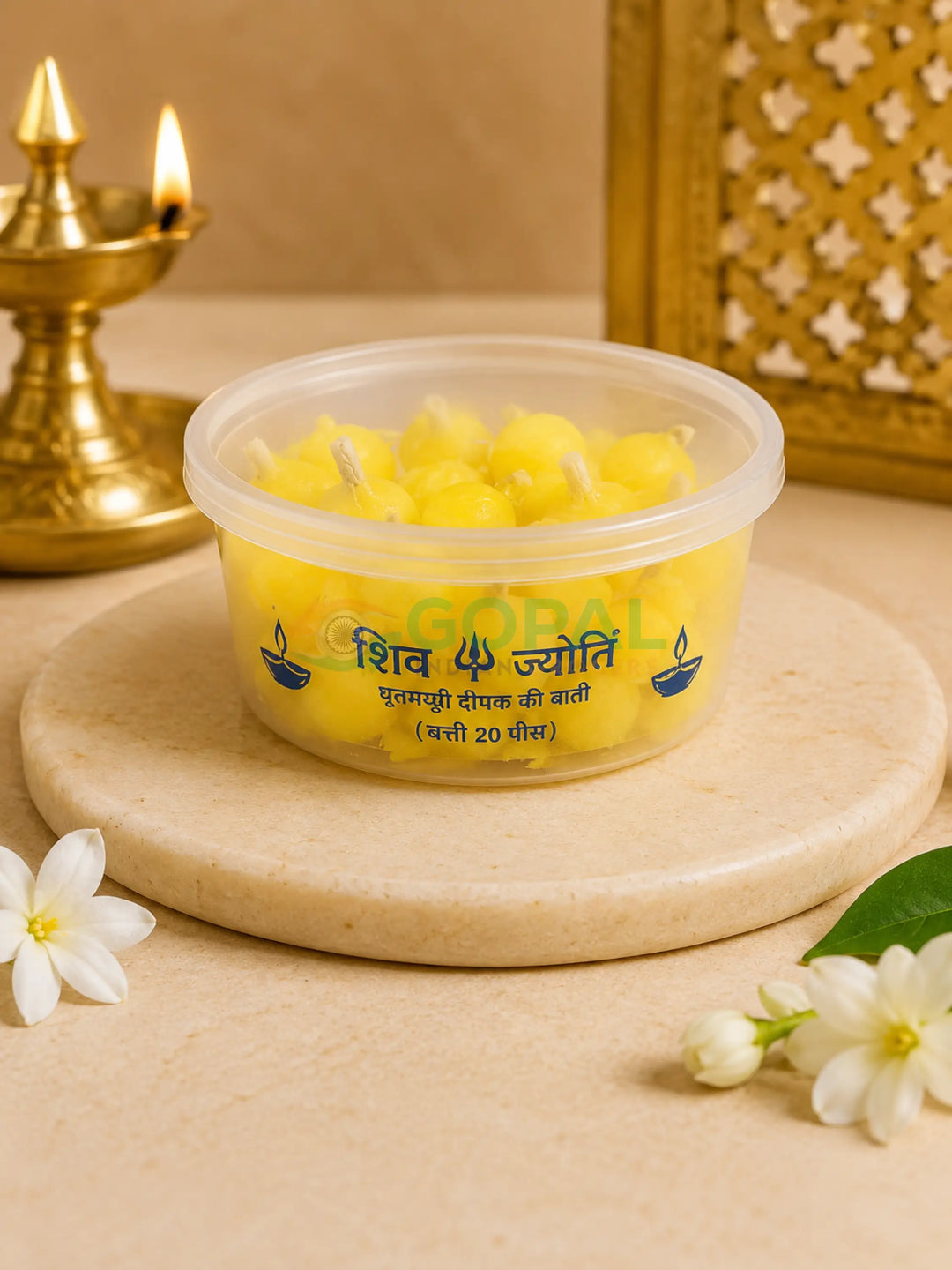 Shiv Jyot Ghee Diya Wicks (20 Pieces) - Diya Wicks / Candles