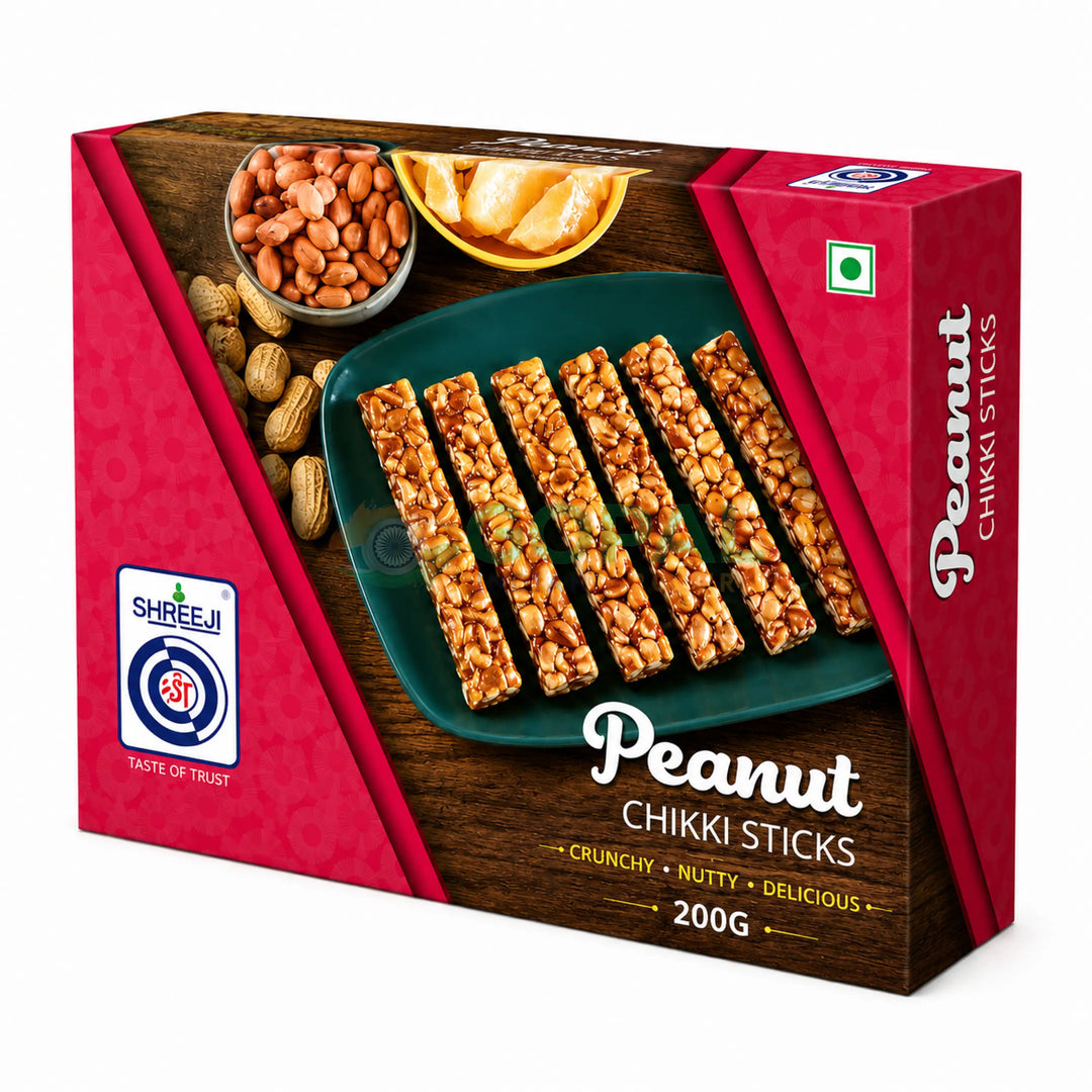 Shreeji Chikki Peanut Stick 200g - Chikki
