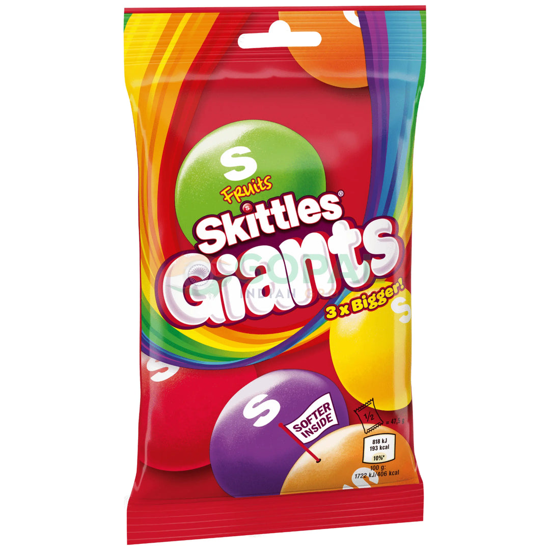 Skittles Giants Fruit Treat Bag 116g - Chocolates