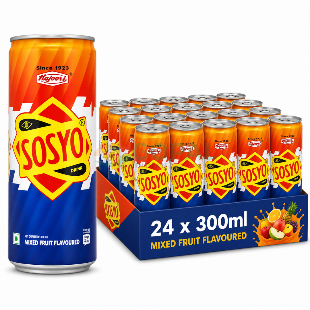 Sosyo Soda Drink Cans 250ml (Case Of 24) - Softdrink