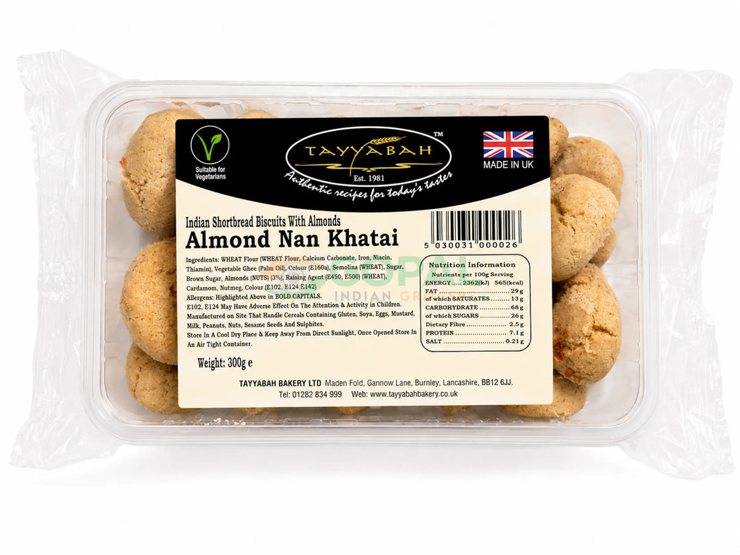 Tayyabah Almond Nan Khatai 300g - Biscuits & Cookies