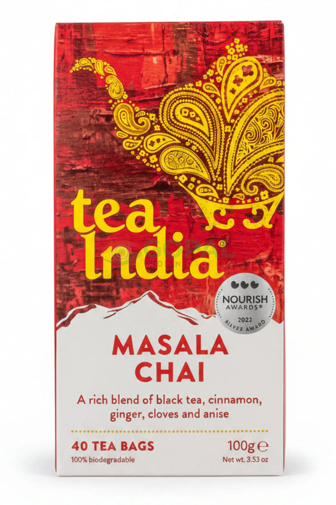 Tea India Masala Chai 100g (40 Bags) - Tea
