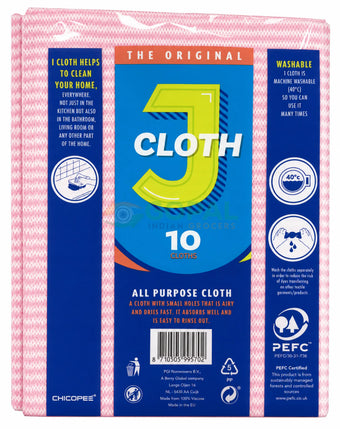 The Original J Cloth All Purpose Cloths 10Pcs - Cleaning Products