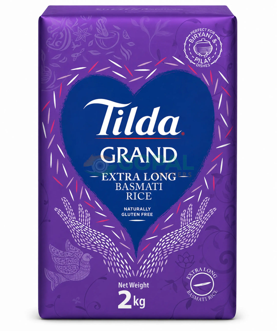 Tilda Grand Extra Long Basmati Rice 2Kg - Basmati Rice