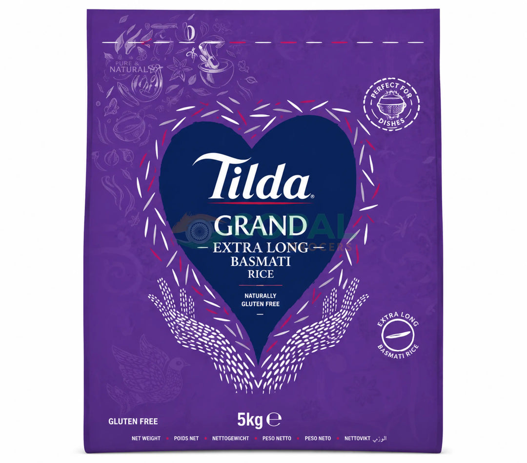 Tilda Grand Extra Long Basmati Rice 5Kg - Basmati Rice