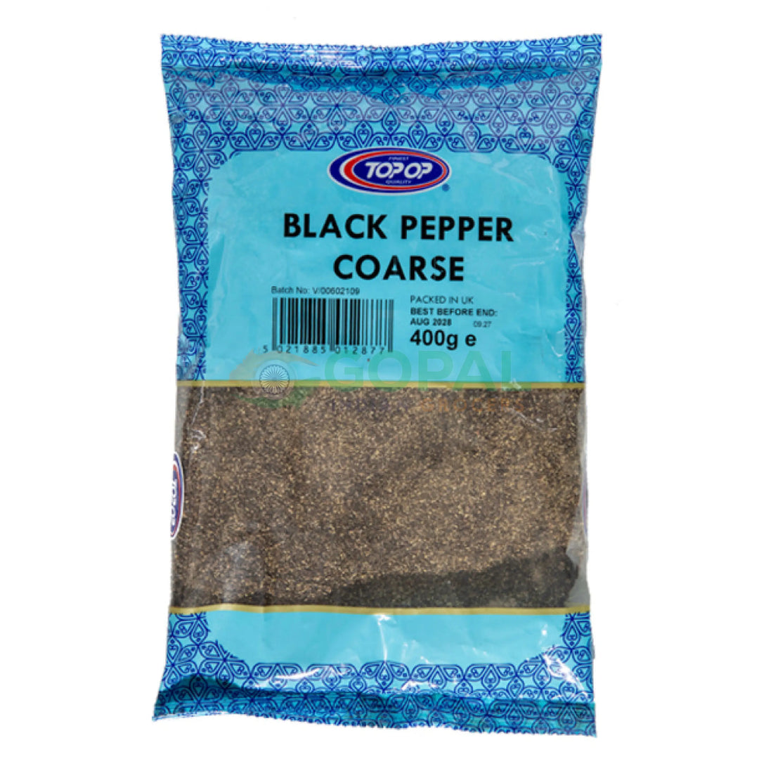 Top Op Black Pepper Coarse 400g - Ground Spices