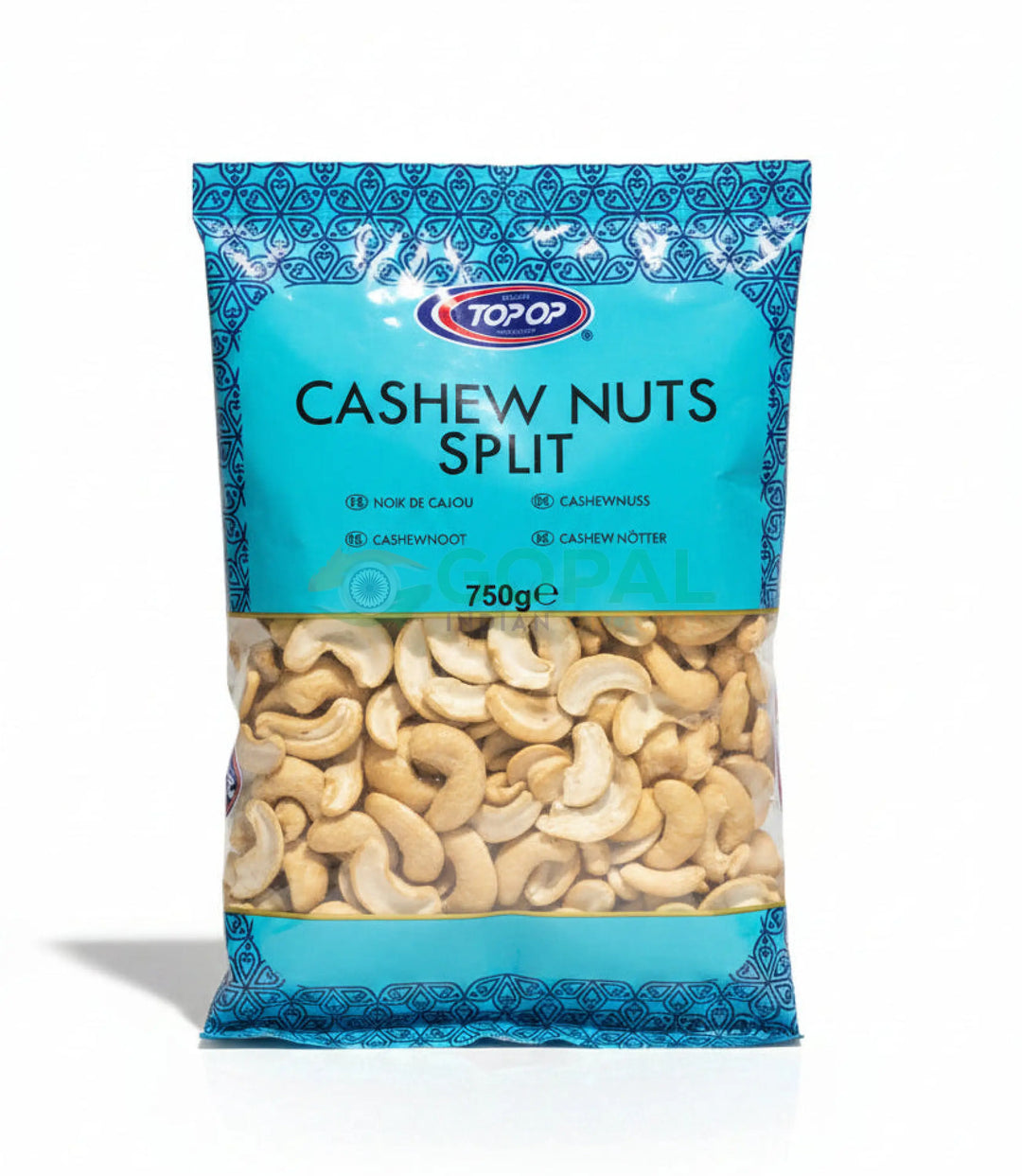 Top Op Cashew Nut Split 750g - Nuts