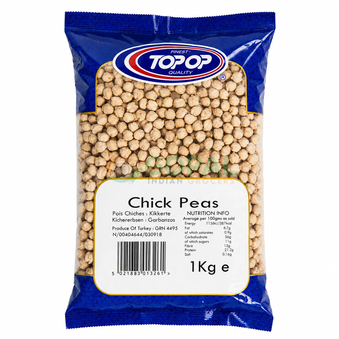Top Op Chick Peas 1kg - Beans & Peas