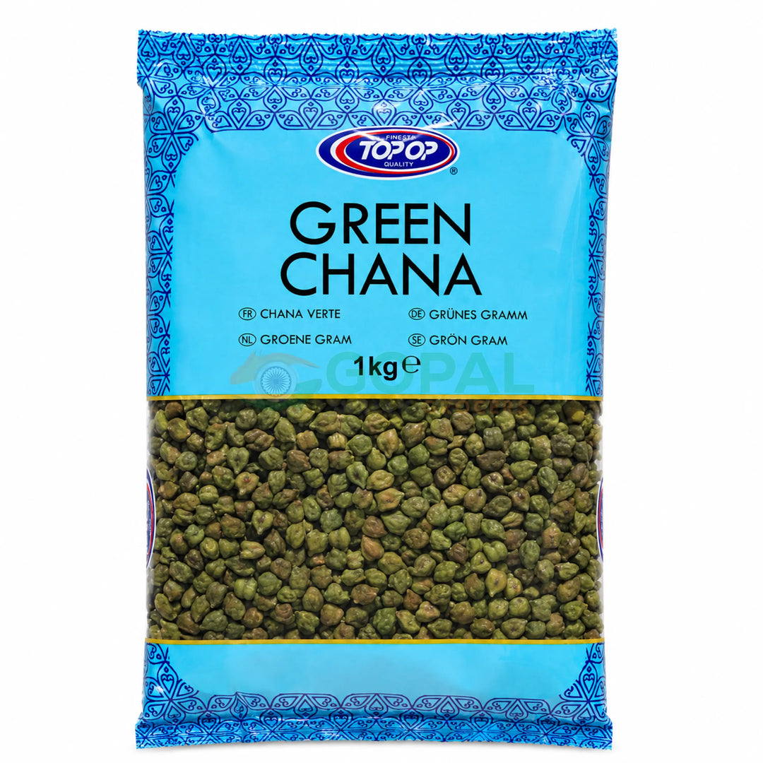 Top Op Green Chana 1Kg - Beans & Peas