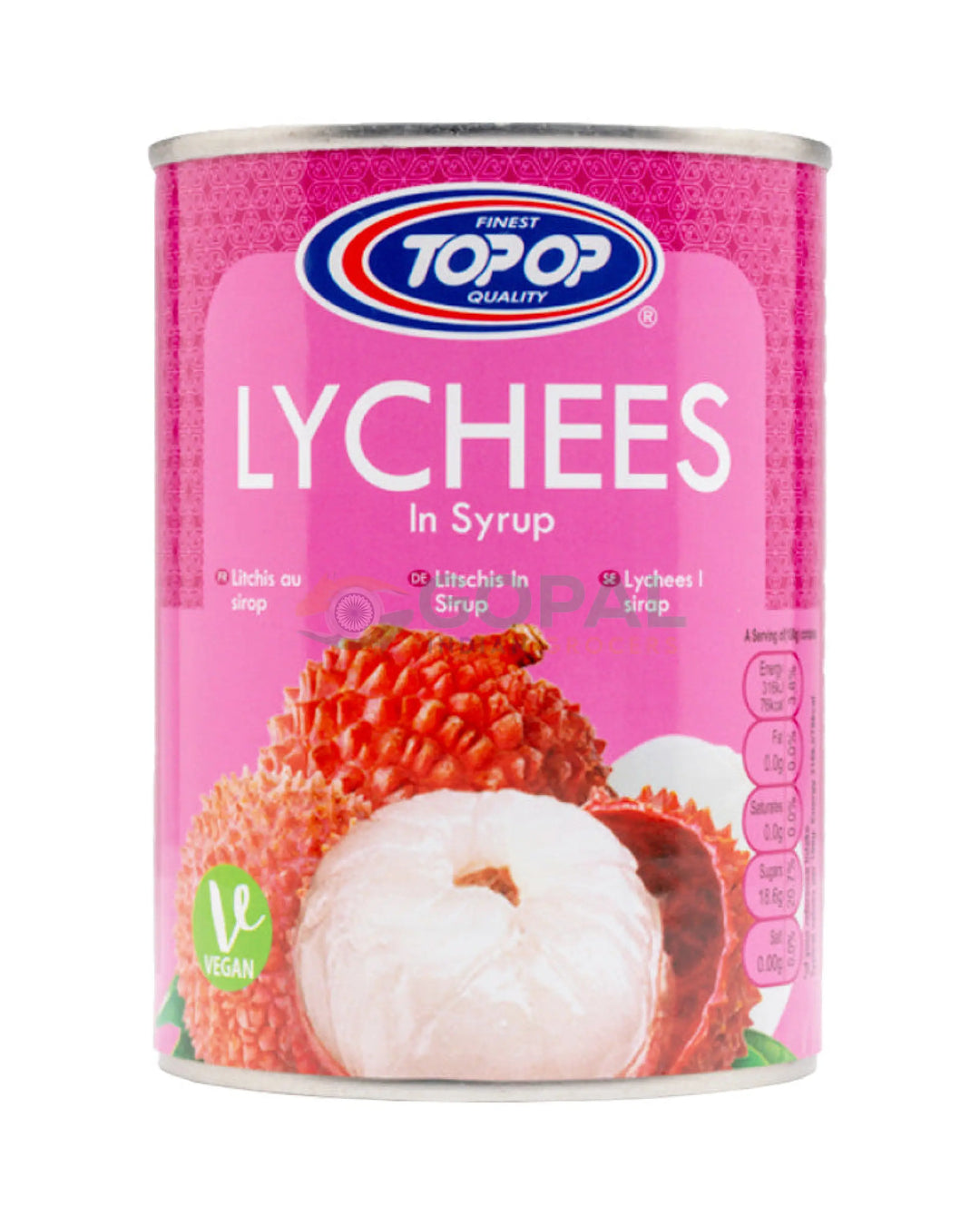 TOP OP LYCHEES IN SYRUP 565g