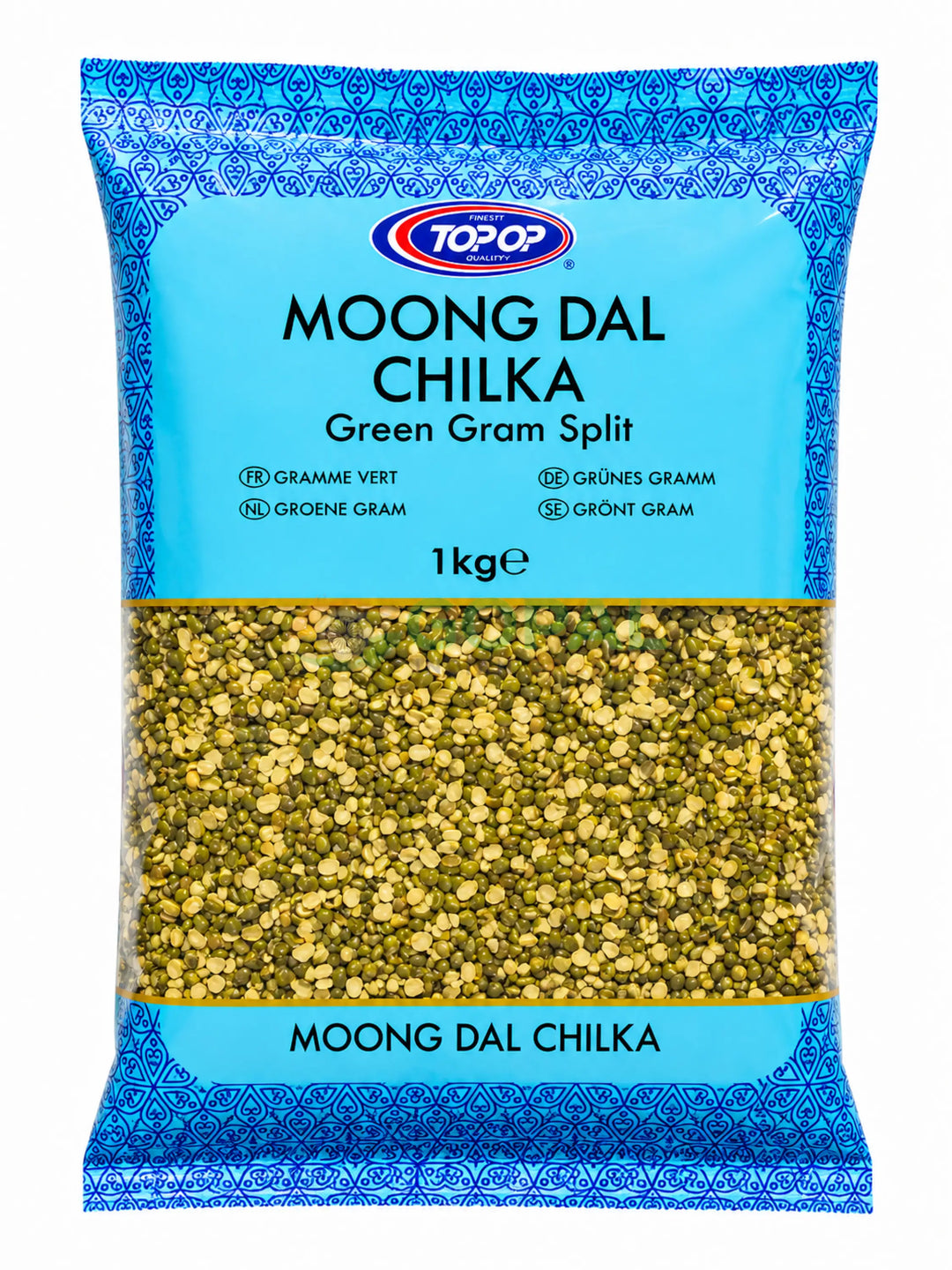 Top Op Moong Dal Chilka 1Kg - Lentils (Split Dal)