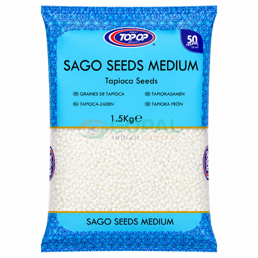 Top Op Sago Seeds Medium (Sabudana) 1.5Kg - Sago
