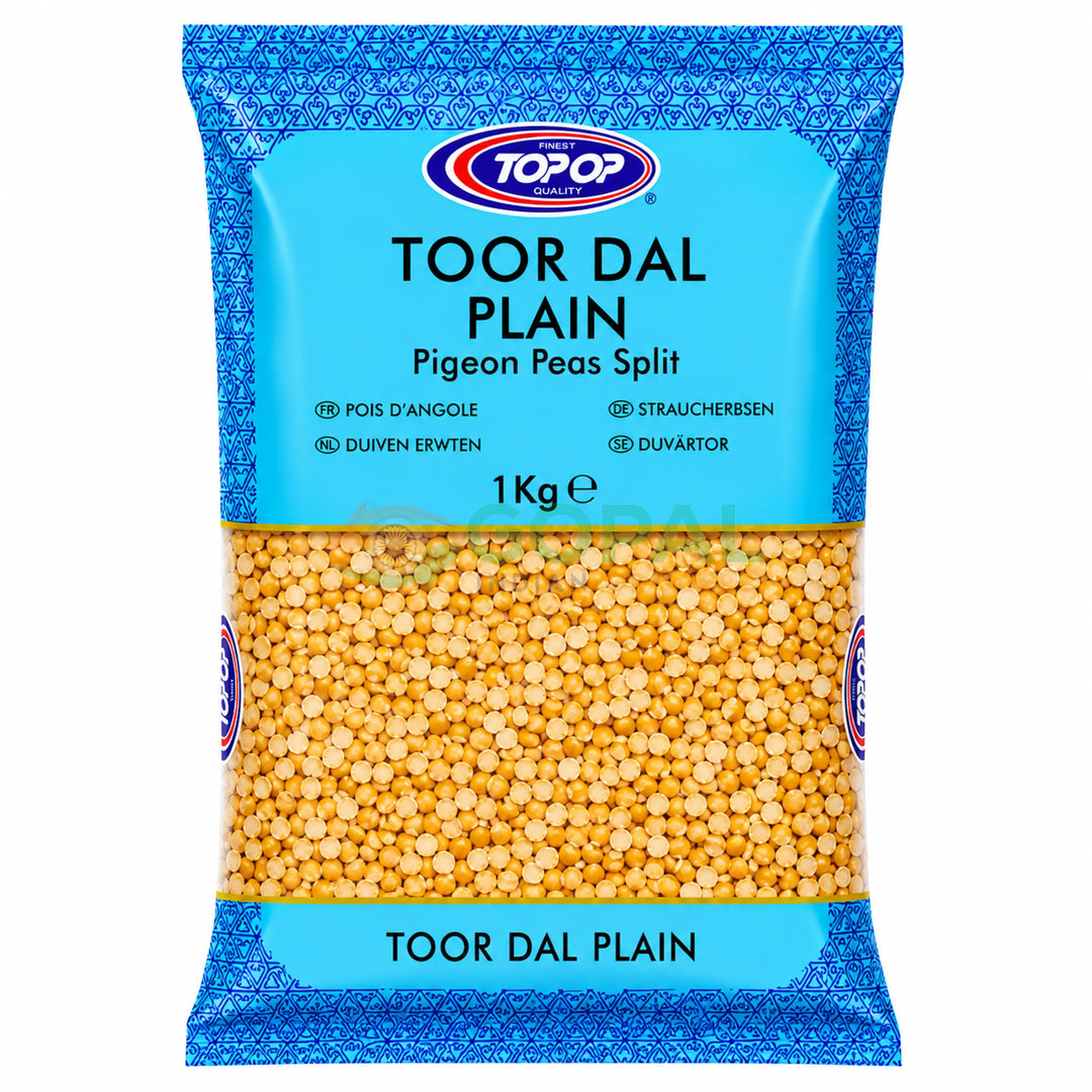 Top Op Toor Dal Plain 1kg - Lentils (Split Dal)