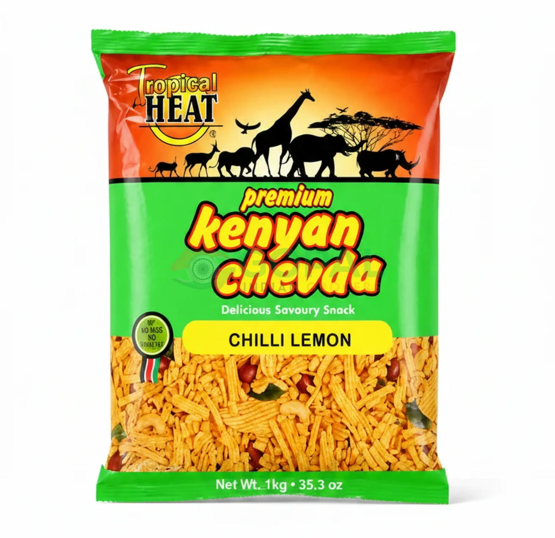 Tropical Heat Kenyan Chilli Lemon Chevda 1Kg - Numkeen Mix