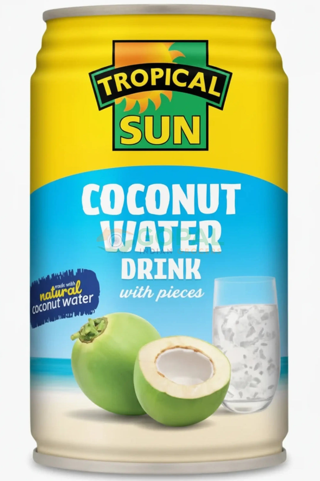 Tropical Sun Coconut Water with Pieces Can 330ml - Juice