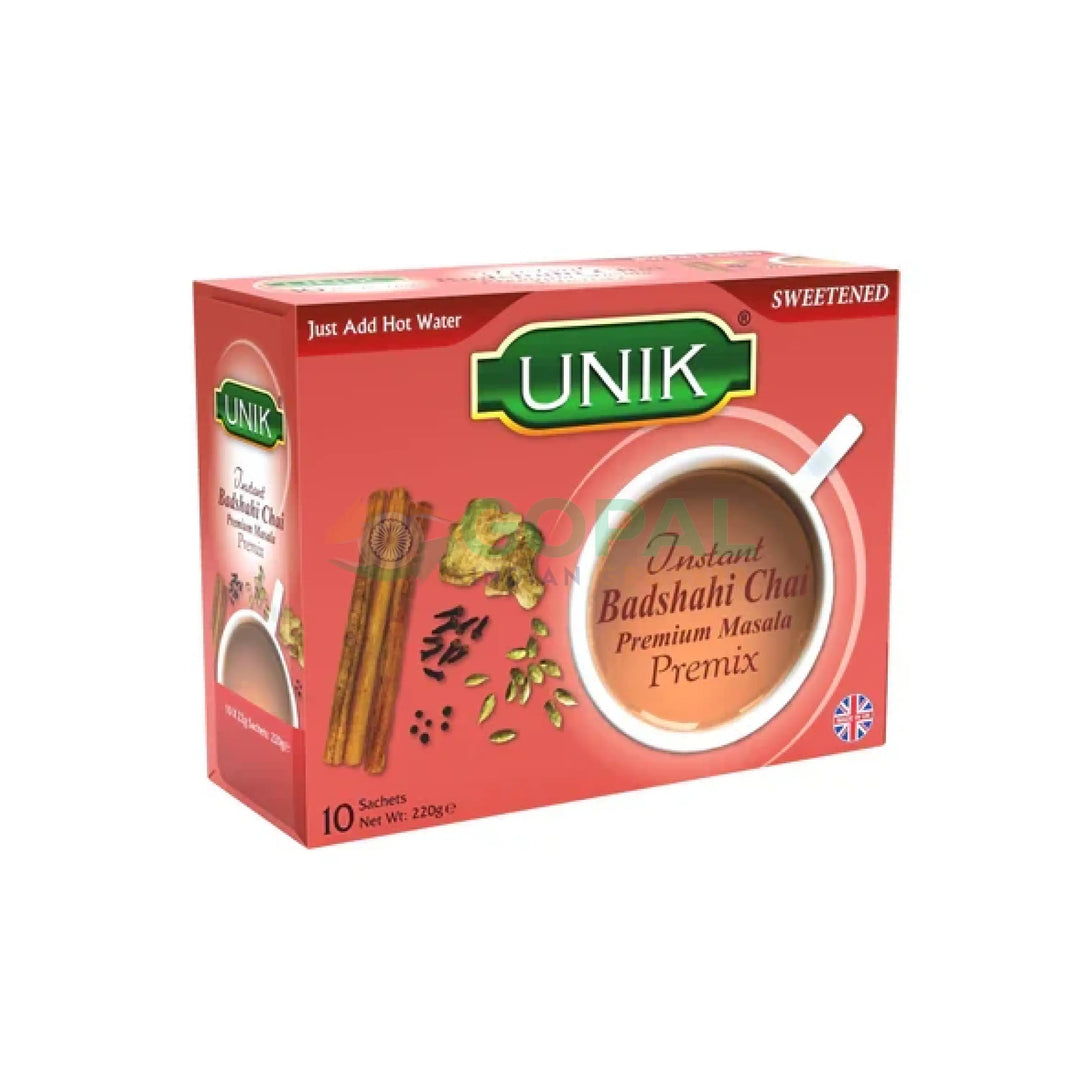 Unik Instant Badshahi Chai Sweetened 220g - Tea