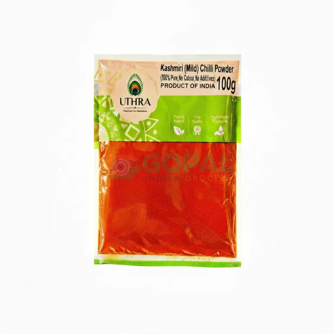 Uthra Kashmiri Chilli Mild 100gm - Ground Spices